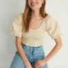 NA-KD Blouse - Beige -NA-KD Soldes Magasin 9ebdfb3c826248419015ef86e5c1b6b0