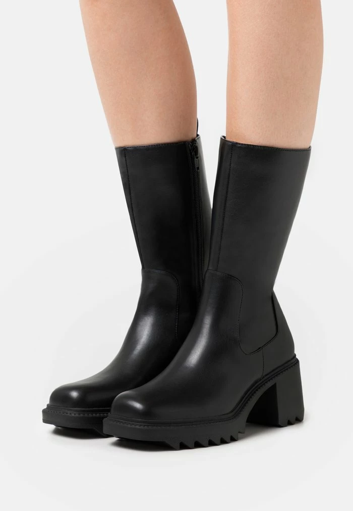 NA-KD HEELED PROFILE BOOTS - Bottes à Plateau - Black 1 NA-KD HEELED PROFILE BOOTS - Bottes à Plateau - Black