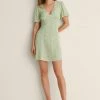 NA-KD V AUSSCHNITT - Robe De Jour - Green Lilac -NA-KD Soldes Magasin 9fdd8b5521884fd9b4a27485a8c14f93