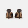 NA-KD ROUNDED STRAP MULES - Mules à Talons - Brown Glossy -NA-KD Soldes Magasin a0148fd2e9c04d0c95ba9f02e3d3fe85