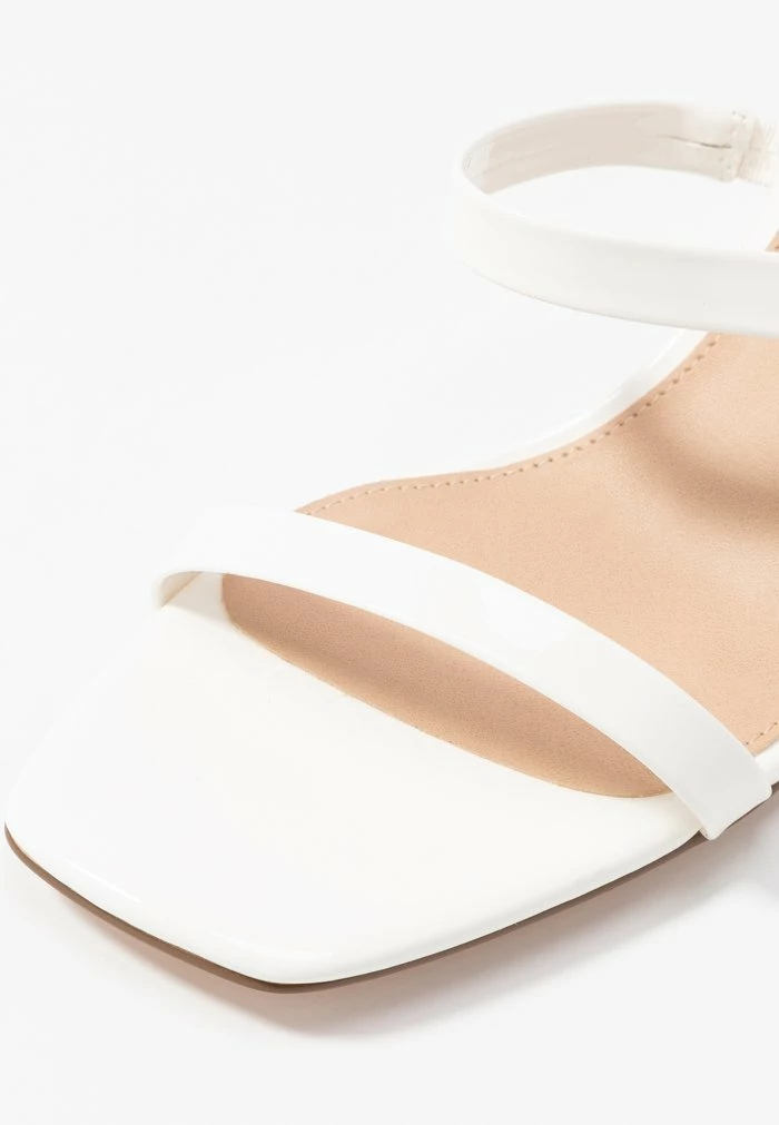 NA-KD SQUARED TWO STRAP - Mules à Talons - White 3 NA-KD SQUARED TWO STRAP - Mules à Talons - White – Image 3