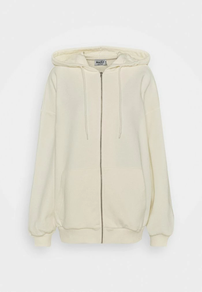 NA-KD X ZALANDO EXCLUSIVE ZIP HOODIE - Sweat à Capuche Zippé - Off-white 6 NA-KD X ZALANDO EXCLUSIVE ZIP HOODIE - Sweat à Capuche Zippé - Off-white – Image 6