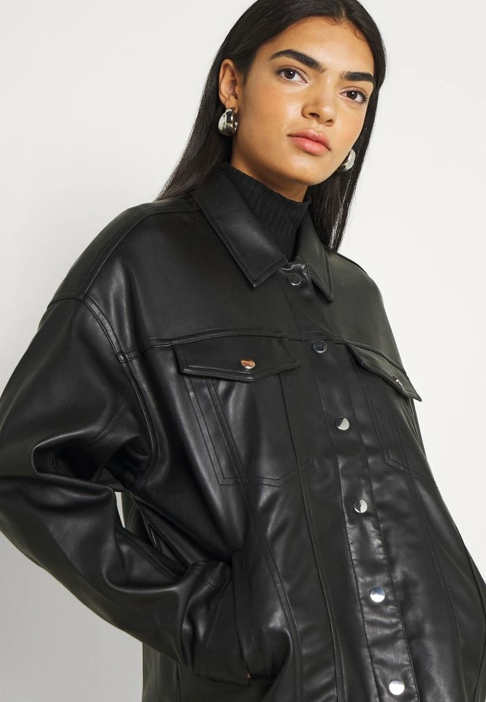 NA-KD JACKET - Veste En Similicuir - Black 4 NA-KD JACKET - Veste En Similicuir - Black – Image 4