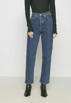 NA-KD HIGH WAIST - Jean Droit - Mid Blue