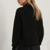 NA-KD Pullover - Black -NA-KD Soldes Magasin a67133b0fe214178aae6e6a5f563850a