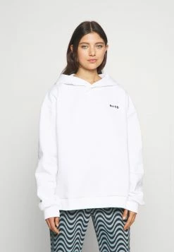 NA-KD LOGO OVERSIZED HOODIE - Sweatshirt - White