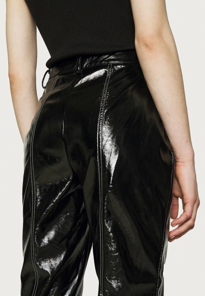 NA-KD CONTRAST SEAM PANTS - Pantalon Classique - Black 5 NA-KD CONTRAST SEAM PANTS - Pantalon Classique - Black – Image 5