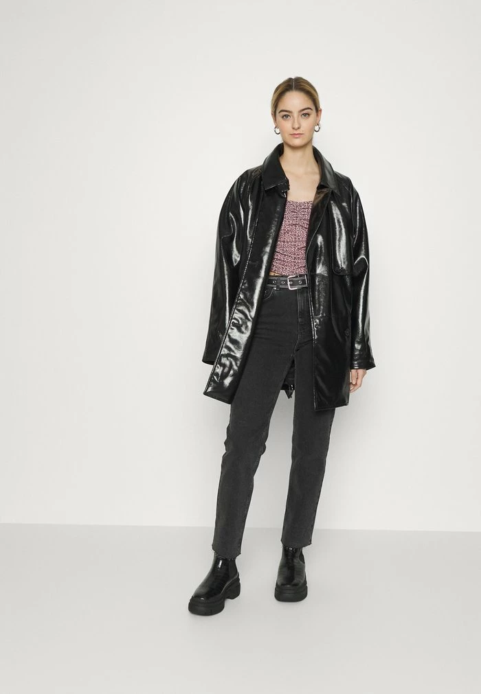 NA-KD FRILL DETAIL RUCHED - T-shirt à Manches Longues - Pink 2 NA-KD FRILL DETAIL RUCHED - T-shirt à Manches Longues - Pink – Image 2