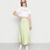 NA-KD SKIRT - Jupe Trapèze - Chinois Green -NA-KD Soldes Magasin a841a0a51569454294b4cd7f5b729b76