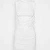 NA-KD GATHERED SLEEVELESS - Débardeur - White
