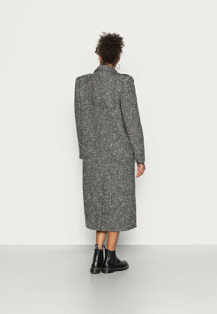 NA-KD MAXI COAT - Manteau Classique - Black/white 3 NA-KD MAXI COAT - Manteau Classique - Black/white – Image 3