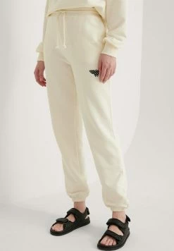 NA-KD Pantalon De Survêtement - Off White Logo