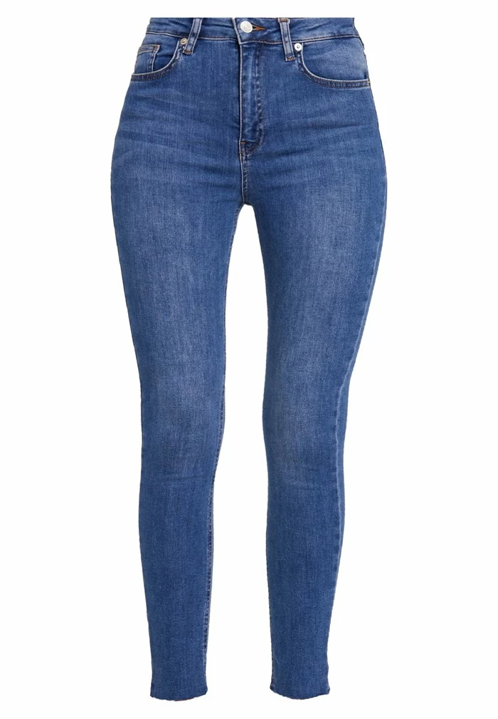 NA-KD HIGH WAIST - Jeans Skinny - Mid Blue 4 NA-KD HIGH WAIST - Jeans Skinny - Mid Blue – Image 4