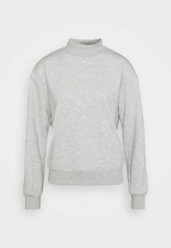 NA-KD HIGH NECK - Sweatshirt - Grey Melange