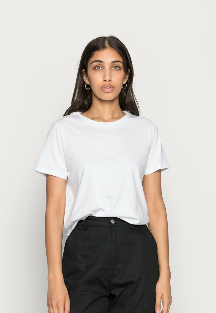 NA-KD CREW TEE 2 PACK - T-shirt Basique - White 2 NA-KD CREW TEE 2 PACK - T-shirt Basique - White – Image 2