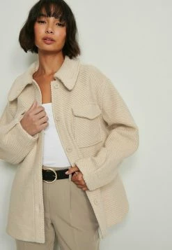 NA-KD Veste Polaire - Light Beige