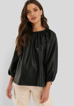 NA-KD T-shirt à Manches Longues - Black