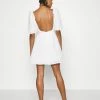 NA-KD DEEP BACK MINI DRESS - Robe De Soirée - White -NA-KD Soldes Magasin ae4588b7331a446b8f746c526564423e