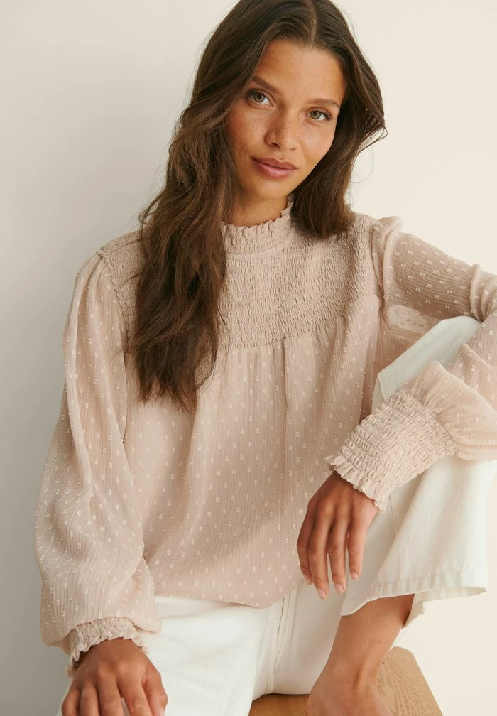 NA-KD Blouse - Dusty Pink 4 NA-KD Blouse - Dusty Pink – Image 4