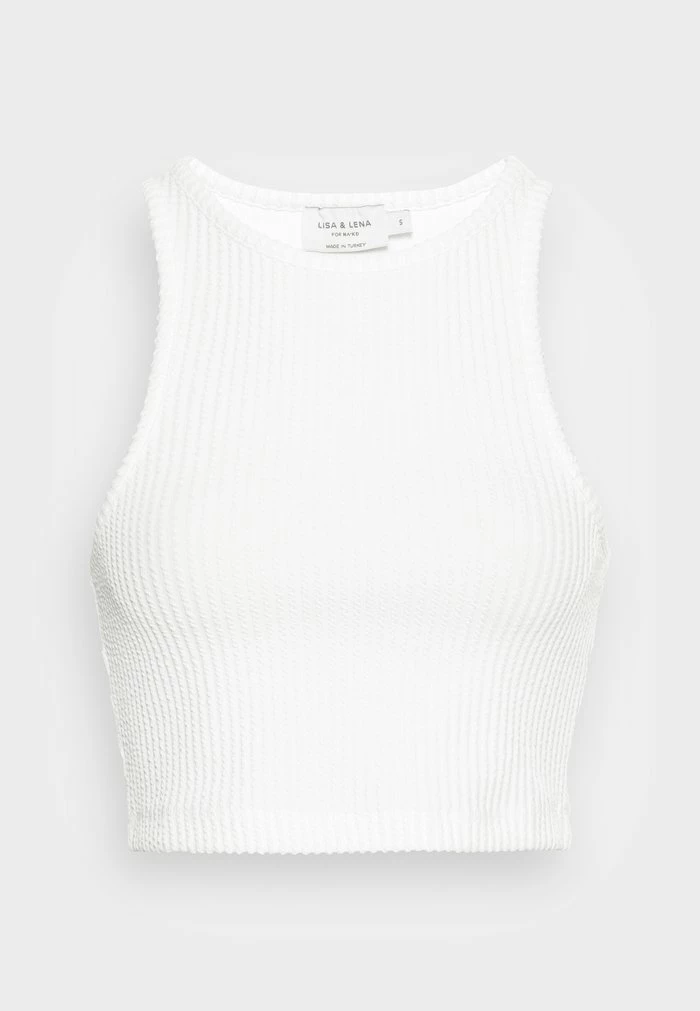 NA-KD CROPPED TANK - Débardeur - White 4 NA-KD CROPPED TANK - Débardeur - White – Image 4