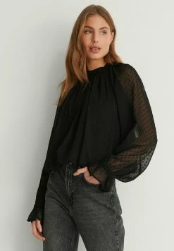NA-KD VOLUMINÖS - Blouse - Black