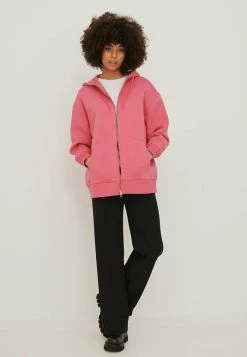 NA-KD BIO OVERSIZE - Sweat à Capuche - Pink