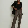 NA-KD MID RISE - Pantalon Classique - Brown -NA-KD Soldes Magasin b19ca573d0644feb9d4c55fdb6d8a1b5