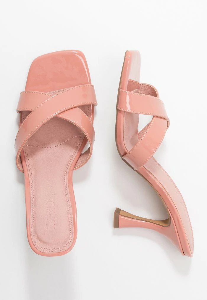 NA-KD HOURGLASS HEEL MULES - Mules à Talons - Rose Tan 4 NA-KD HOURGLASS HEEL MULES - Mules à Talons - Rose Tan – Image 4