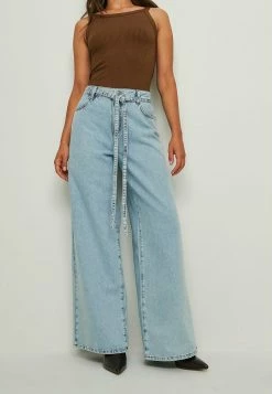 NA-KD SLOUCHY - Jean Flare - Mid Blue