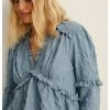 NA-KD RECYCELT STRUKTURIERTE - Blouse - Stone Blue 7 NA-KD RECYCELT STRUKTURIERTE - Blouse - Stone Blue -NA-KD Soldes Magasin b2846802bc1a4563897194a314e10cb2