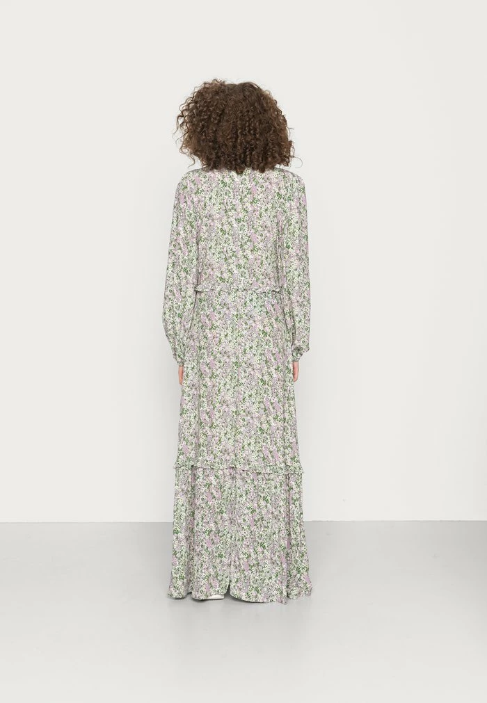 NA-KD BALLOON SLEEVE FRILL DRESS - Robe Longue - Pink Flower 3 NA-KD BALLOON SLEEVE FRILL DRESS - Robe Longue - Pink Flower – Image 3