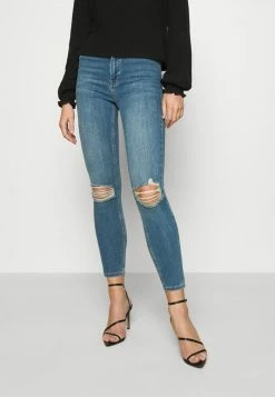 NA-KD HIGH WAIST - Jeans Skinny - Mid Blue
