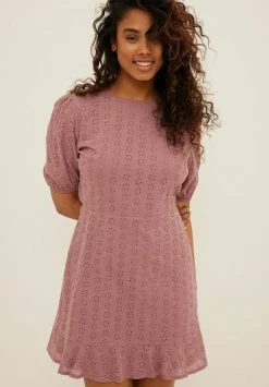 NA-KD Robe De Jour - Dusty Pink