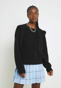 NA-KD OPEN BACK - Pullover - Black