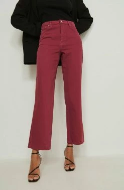 NA-KD Jean Flare - Raspberry