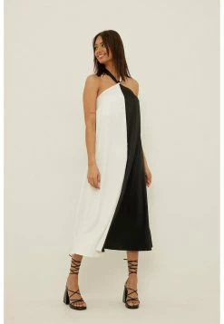 NA-KD COLOUR-BLOCK STIL - Robe De Jour - Black White