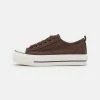 NA-KD PLATFORM LACE UP TRAINERS - Baskets Basses - Brown -NA-KD Soldes Magasin ba7ec947f8324178adc31d24b695f92c