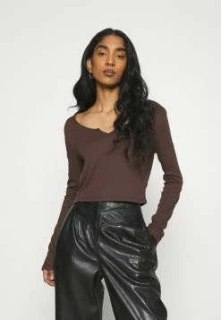 NA-KD T-shirt à Manches Longues - Brown