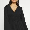 NA-KD SMOCKED WAIST MINI DRESS - Robe De Jour - Black -NA-KD Soldes Magasin bad8d49e89464bf3977041163d53ffe9