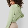 NA-KD Sweat à Capuche - Light Green -NA-KD Soldes Magasin bc3a7e5b20d446328c64fb310495e9c4
