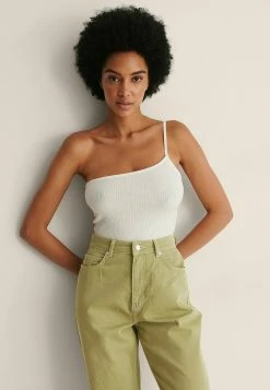 NA-KD EINSEITIG SCHULTERFREIES - Débardeur - Offwhite