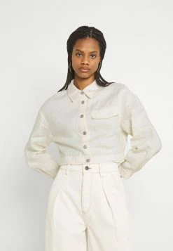 NA-KD CROPPED JACKET - Veste Légère - Light Beige