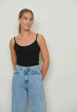 NA-KD 2-PACK ORGANIC SINGLET - Débardeur - Black/black