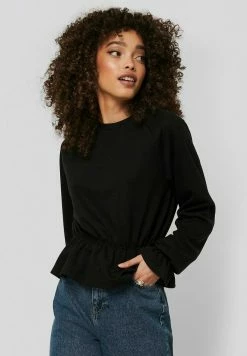 NA-KD T-shirt à Manches Longues - Black