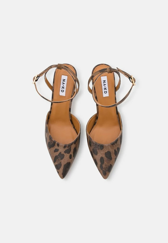 NA-KD LEOPARD HOURGLASS - Escarpins - Brown 4 NA-KD LEOPARD HOURGLASS - Escarpins - Brown – Image 4