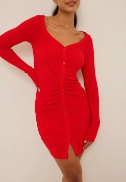 NA-KD Robe Fourreau - Red