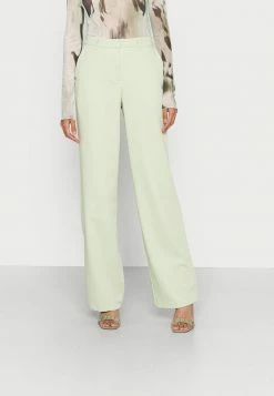 NA-KD MID WAIST SUIT PANTS - Pantalon Classique - Khaki Green