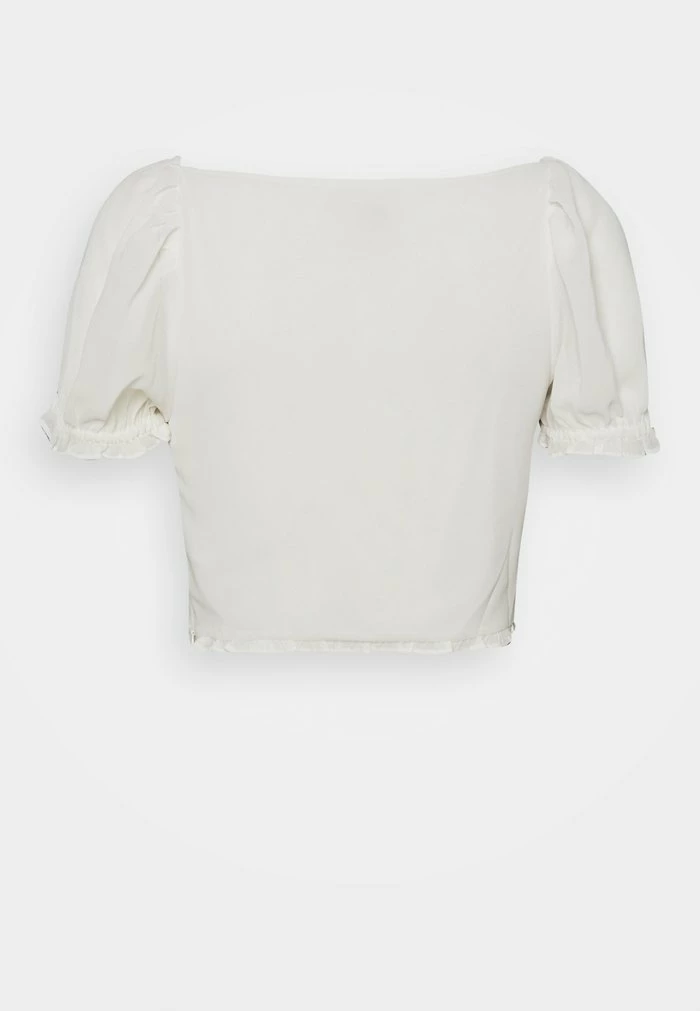 PAMELA REIF X NA-KD - DETAIL CROPPED - Blouse - White 2 PAMELA REIF X NA-KD - DETAIL CROPPED - Blouse - White – Image 2