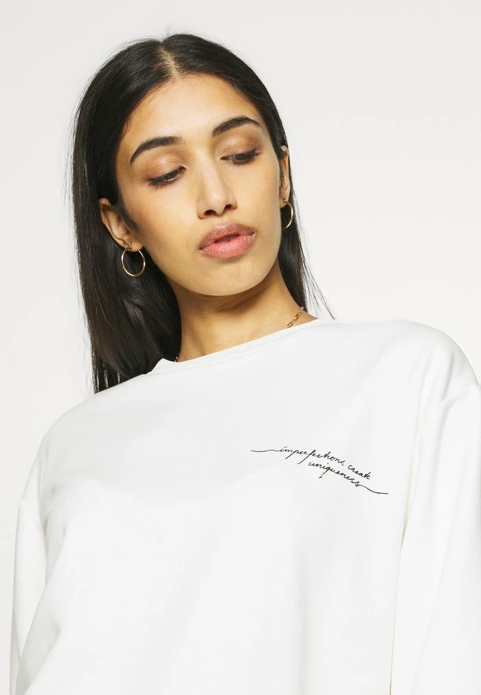 NA-KD QUOTE PRINTED - Sweatshirt - Beige 5 NA-KD QUOTE PRINTED - Sweatshirt - Beige – Image 5