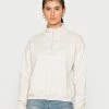 NA-KD HALF ZIP SWEATER - Sweatshirt - Beige Melange